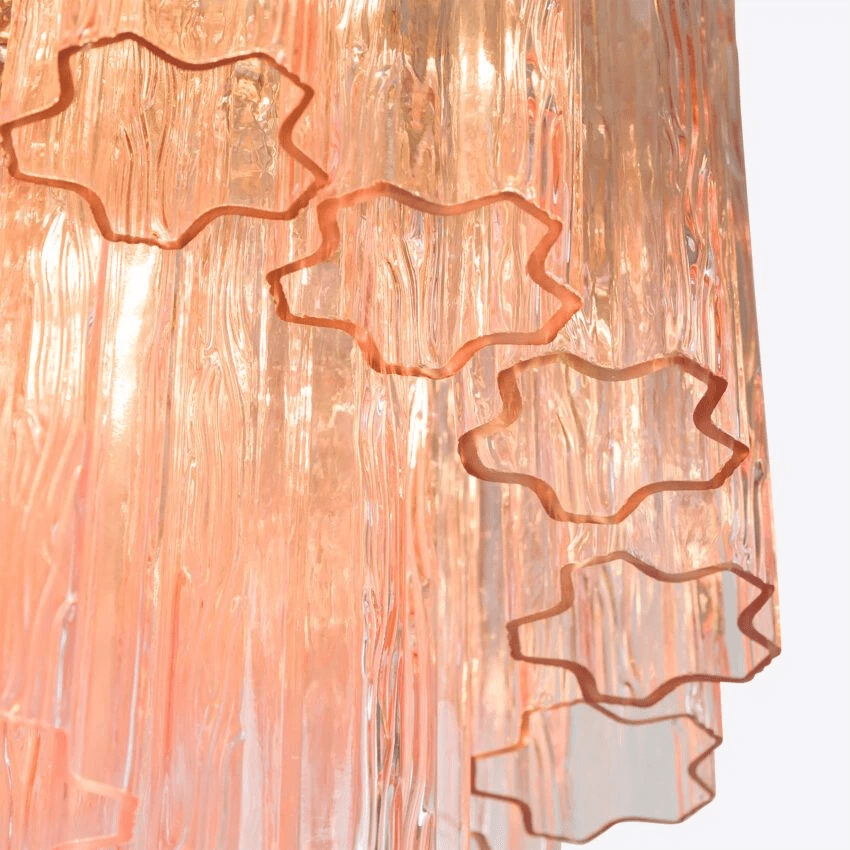 Paveria Lustre Petit Tube en Verre Murano Treviso