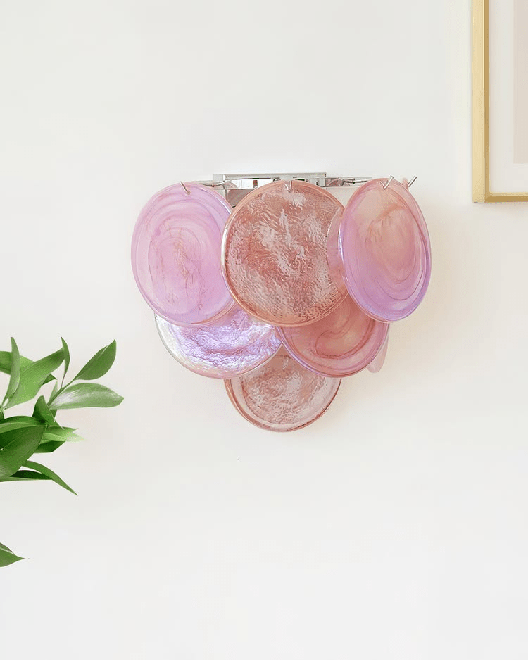 Tominex Applique Murale Disque Verre Murano Artistique-Cielum