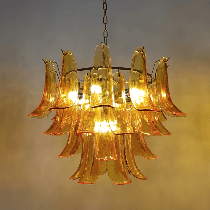 Arixon Lustre Pétales en Verre de Murano Vintage-Cielum