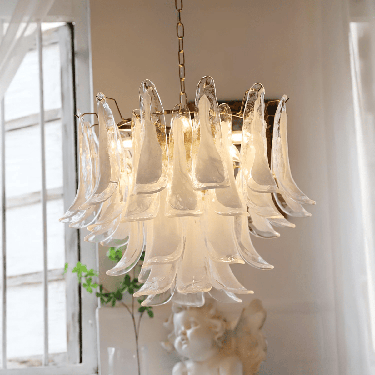 Arixon Lustre Pétales en Verre de Murano Vintage-Cielum
