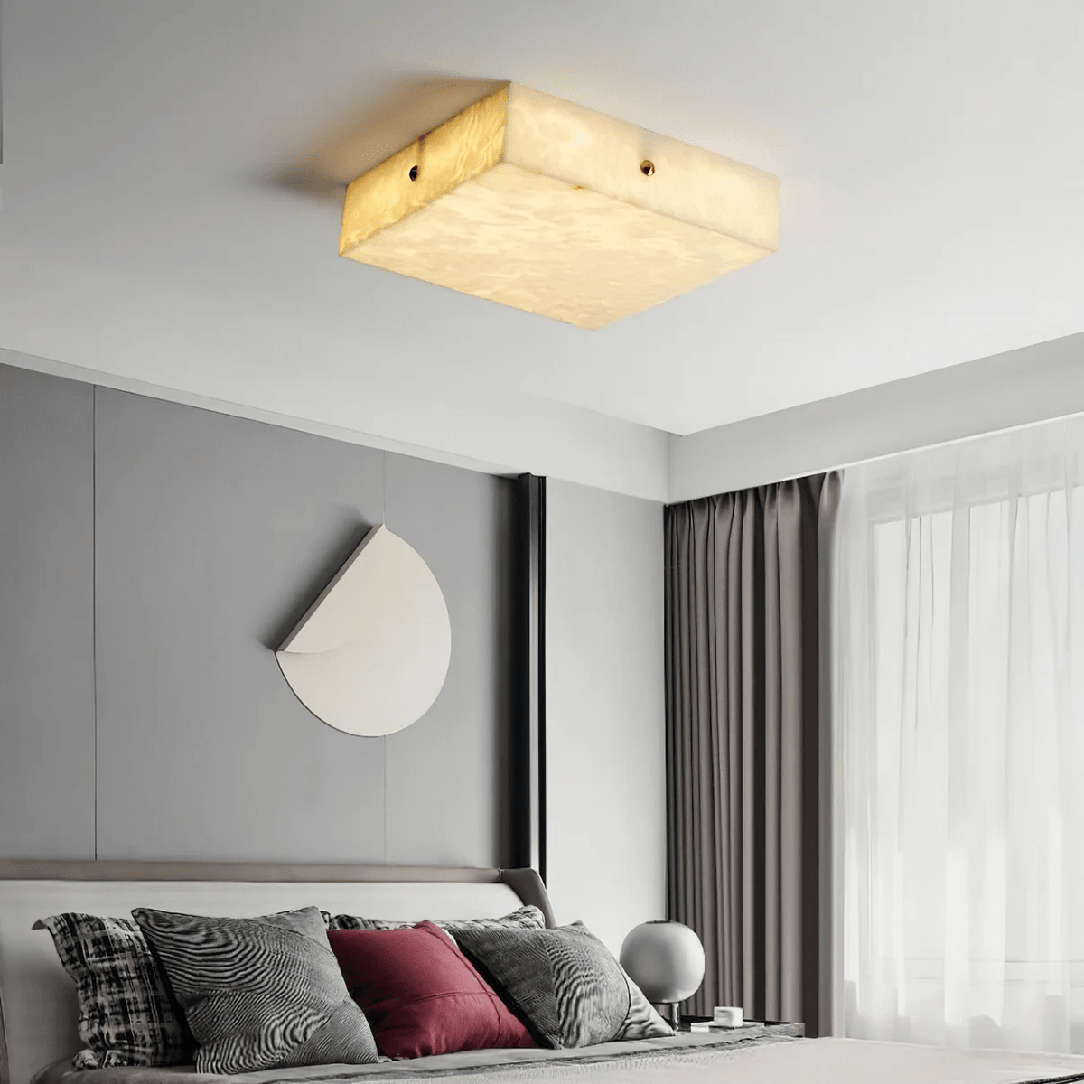 Vephaeth Lampe Plafonnier en Albâtre Minimaliste