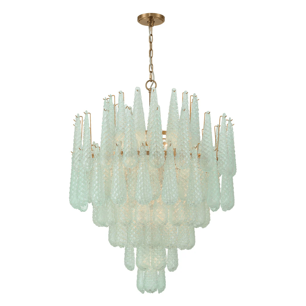 Sorise Lustre Goutte Texturé Verre Élégant