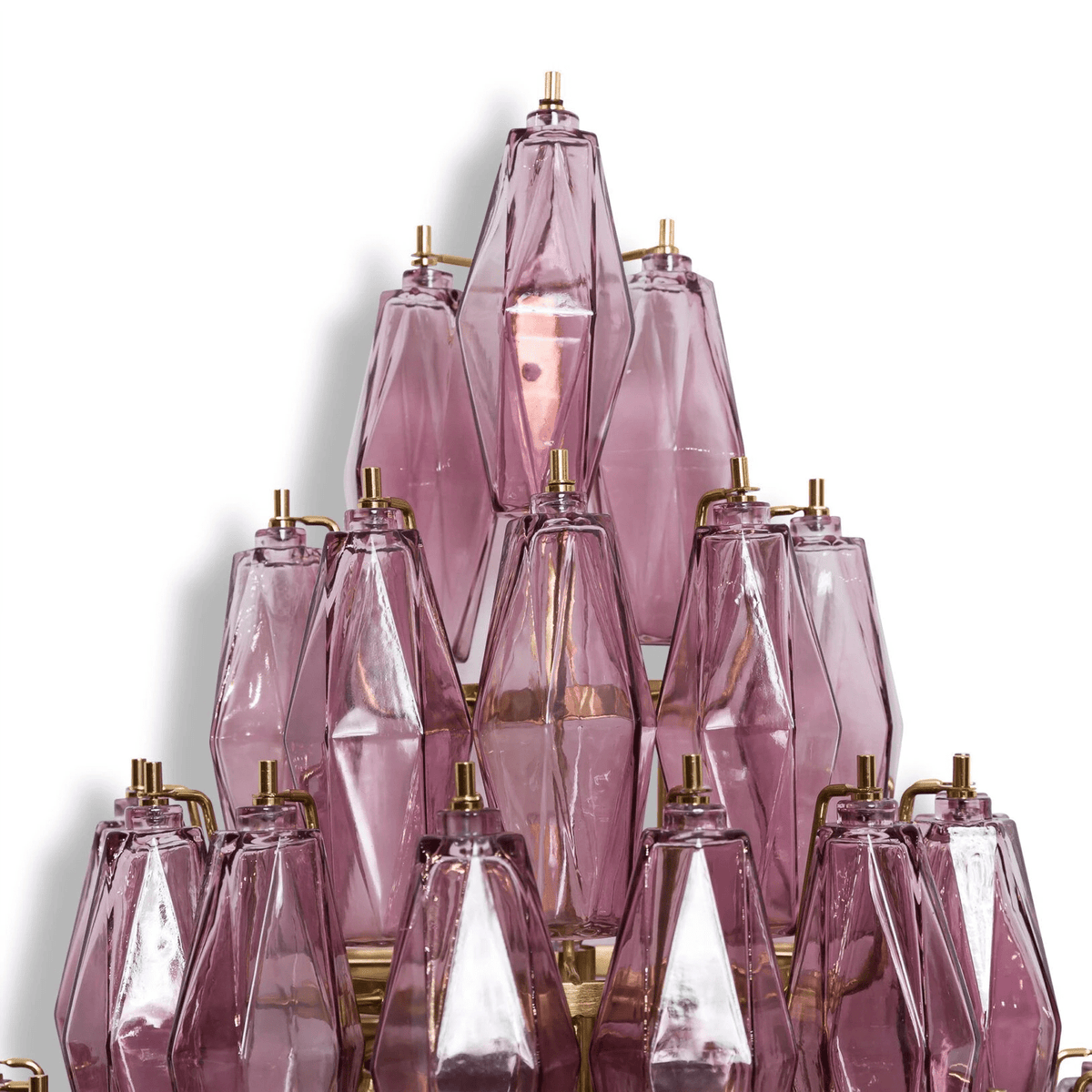 Darenelia Luminaire Mural Ambre Diamant Polyèdre Vintage