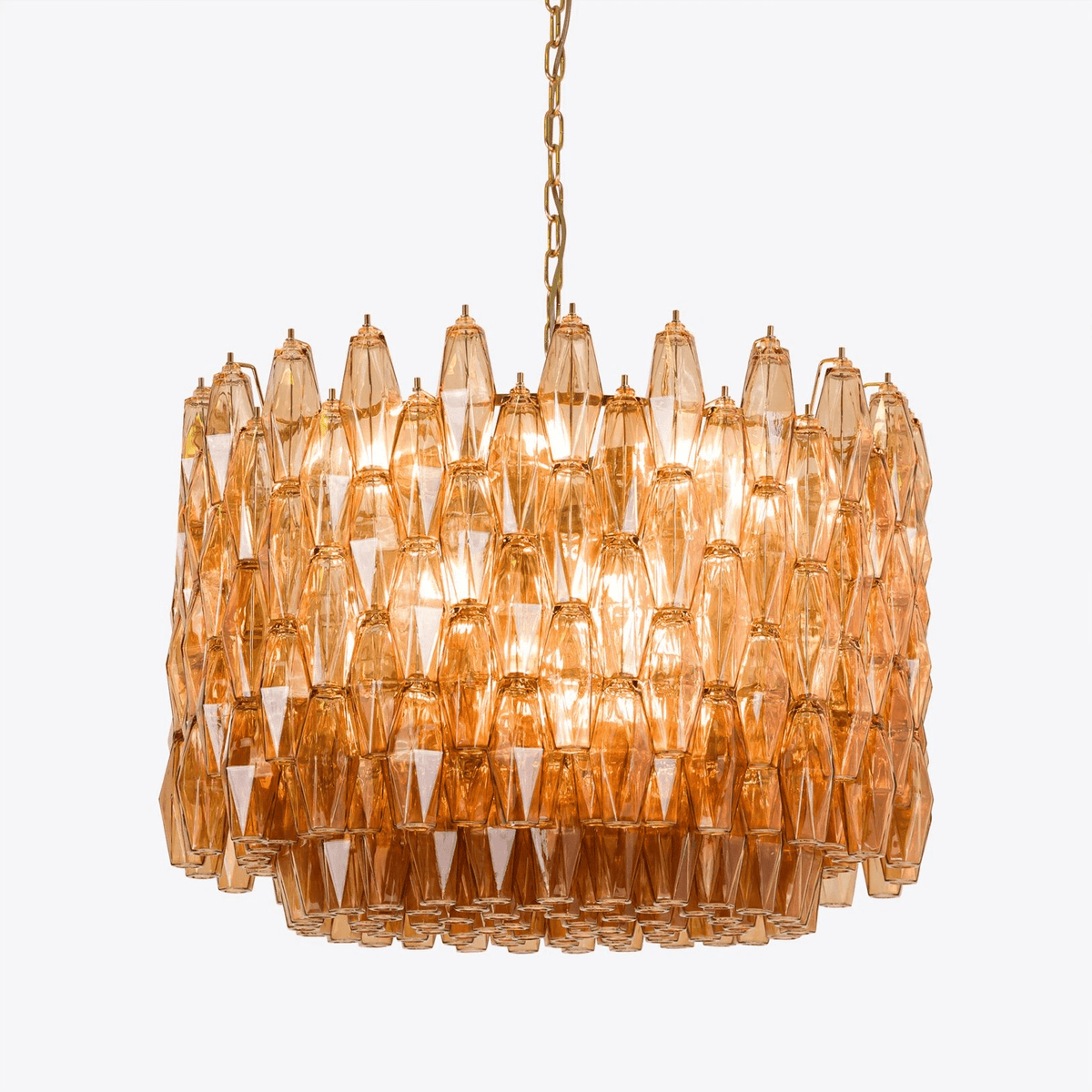 Wiluna Lustre Tambour Ambre Verre