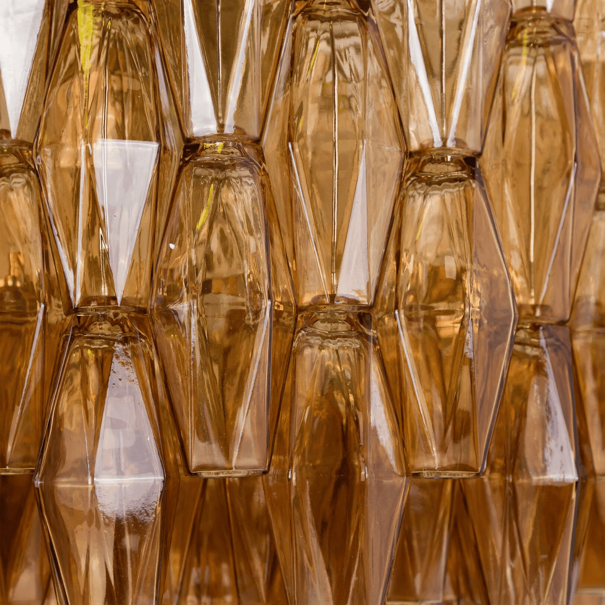 Wiluna Lustre Tambour Ambre Verre