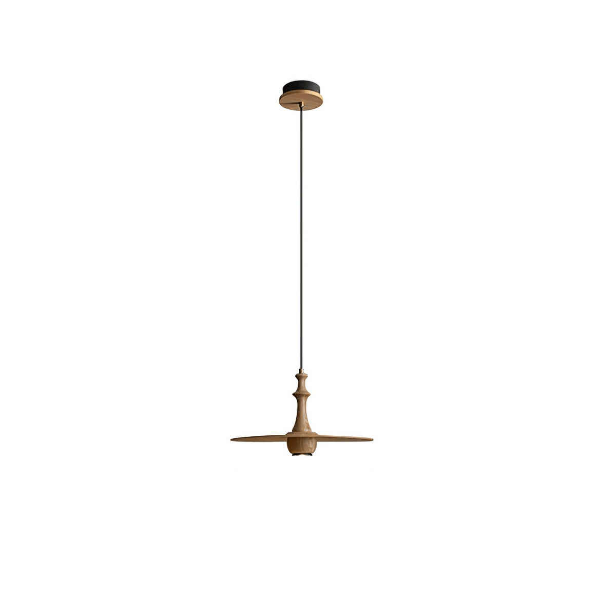 Spindle Suspension en Bois Tournante