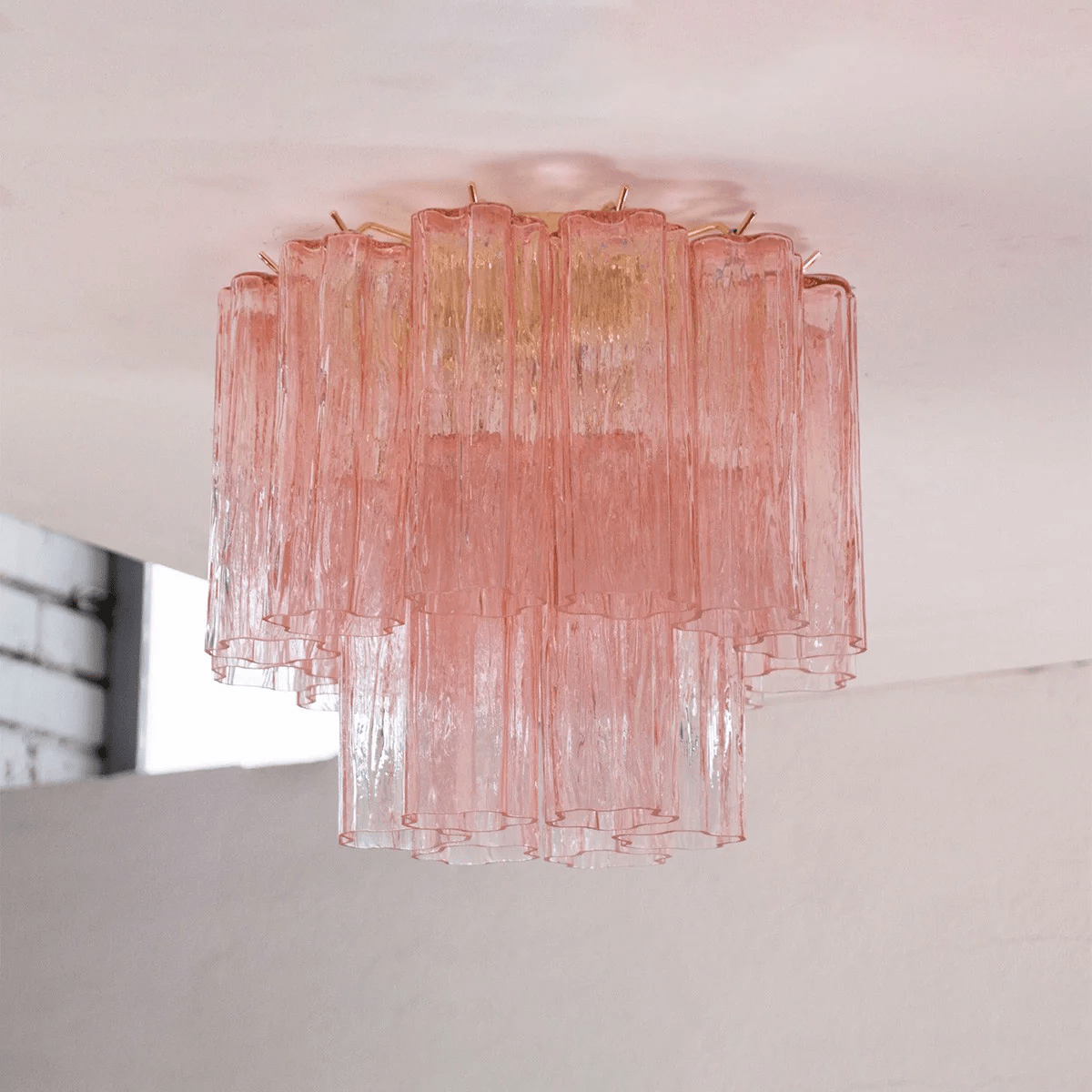 Gavella Plafonnier Style Cascade Rose