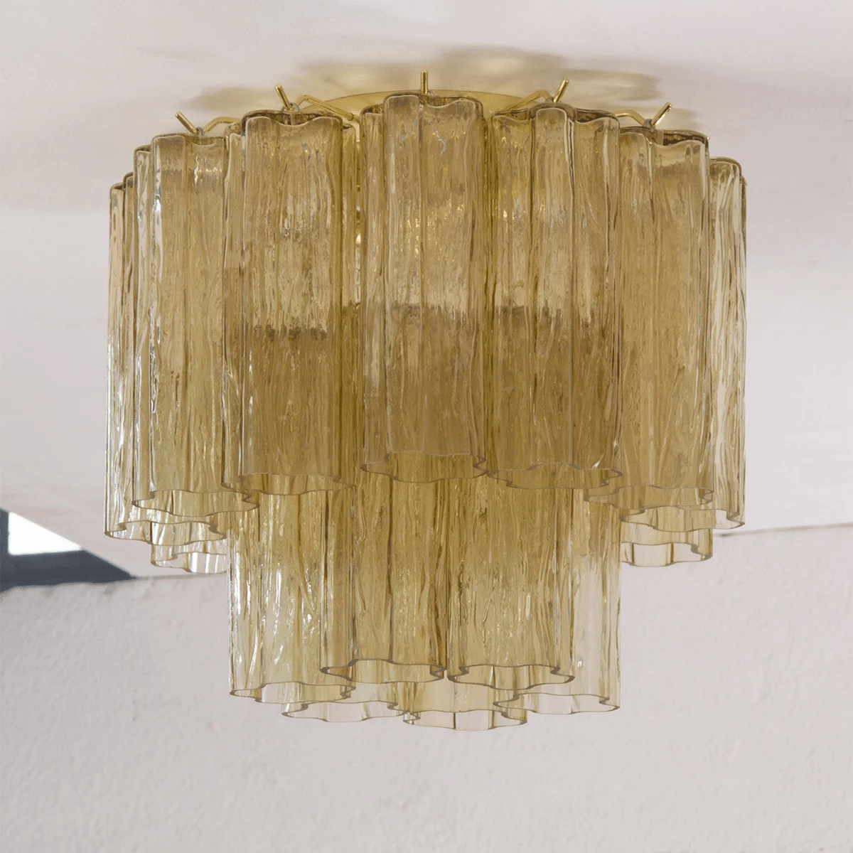 Gavella Plafonnier Style Cascade Rose
