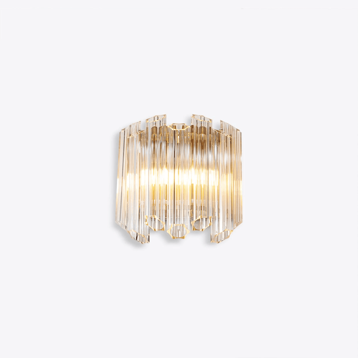 Norora Applique Murale Transparent Murano Verre Tube Cascade