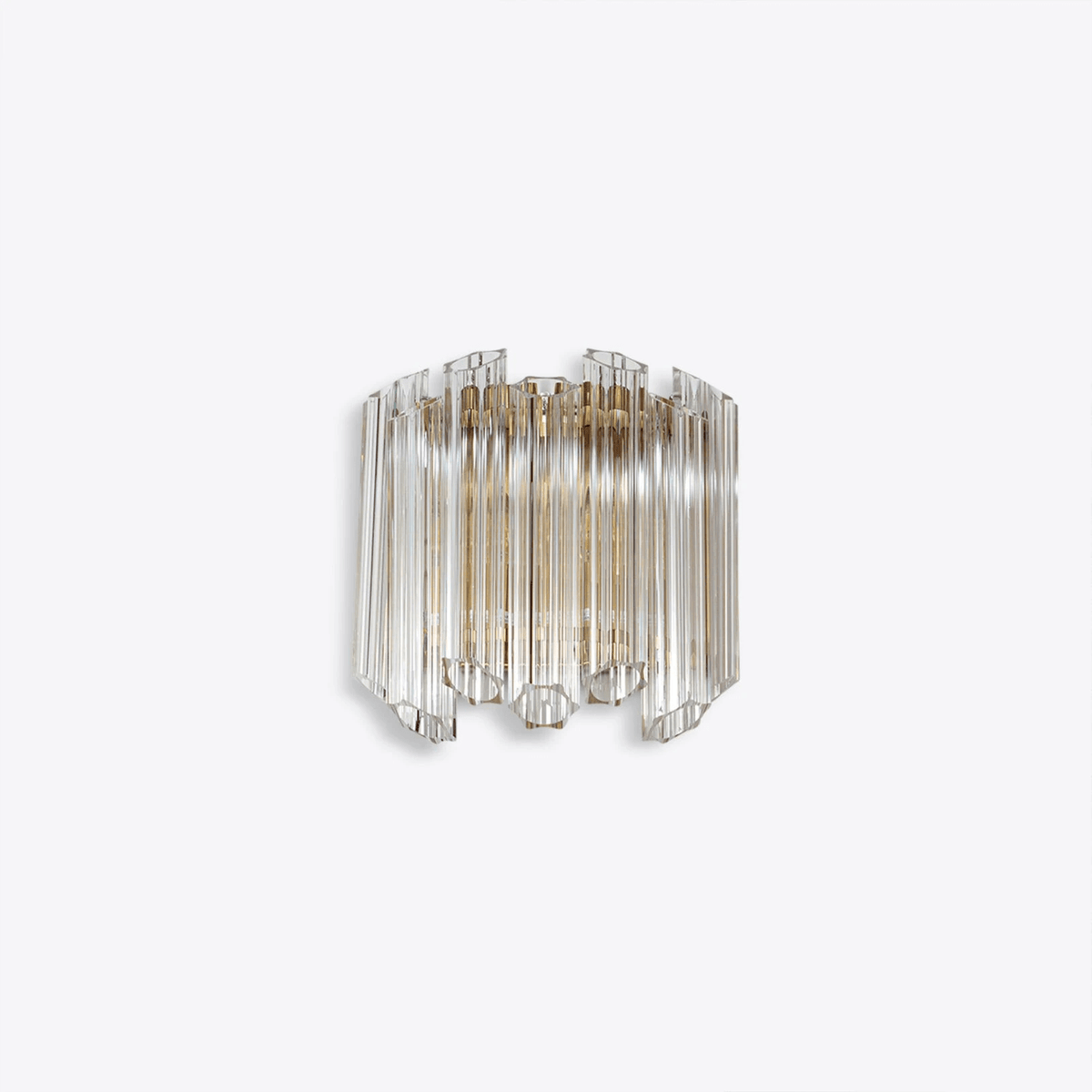 Norora Applique Murale Transparent Murano Verre Tube Cascade