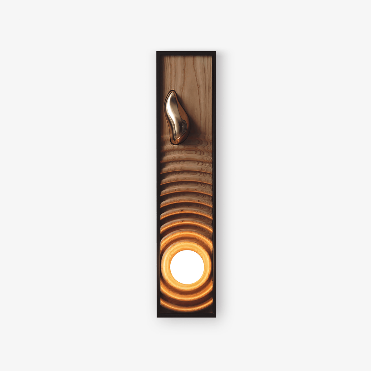 Caleb Applique Murale en Bois Vintage