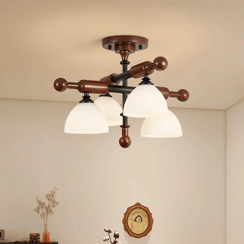 Rusticana Poutre Bois Plafonnier Lumière
