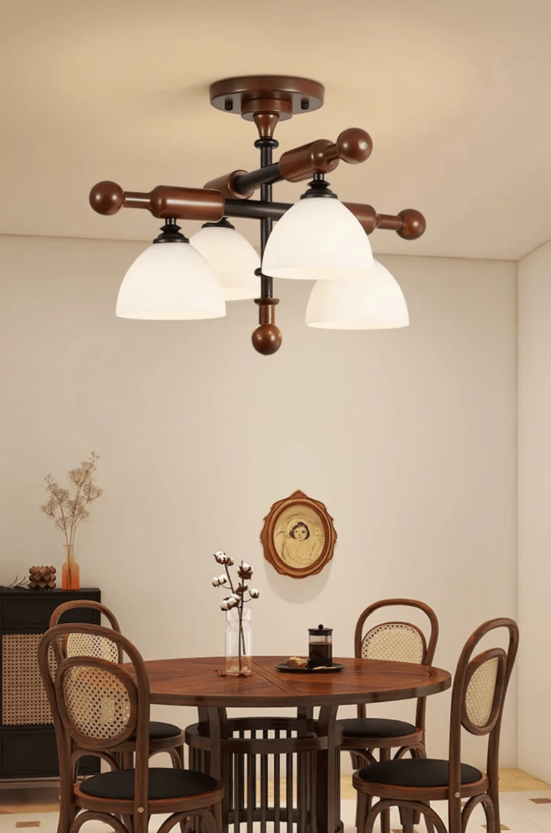 Rusticana Poutre Bois Plafonnier Lumière