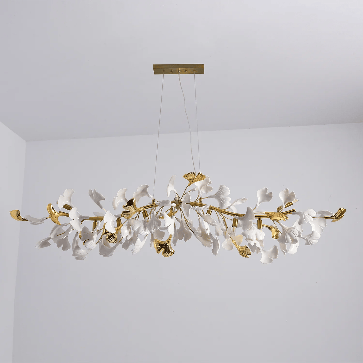 Ivareva Lustre linéaire en céramique Gingko