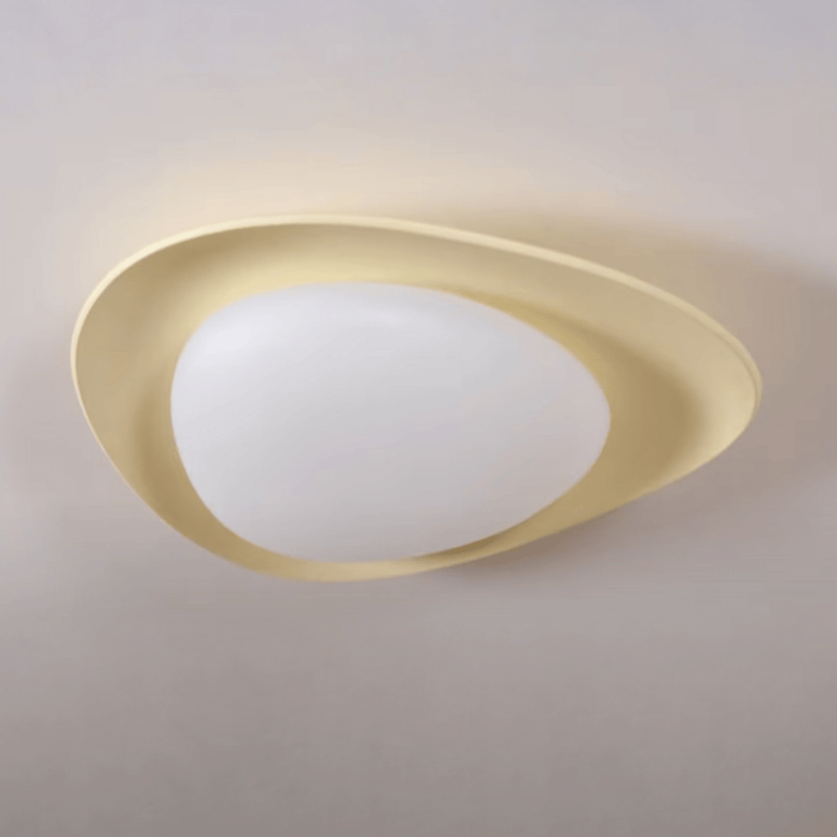 Beleira Suspension Résine Ovale Douce Contemporaine