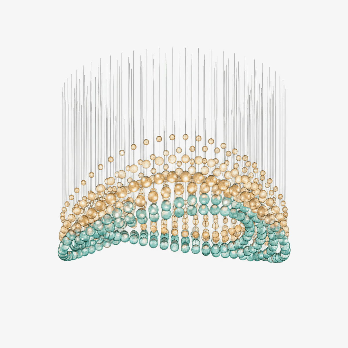 Pearl Curtain Customize Chandelier-Neutral Decor