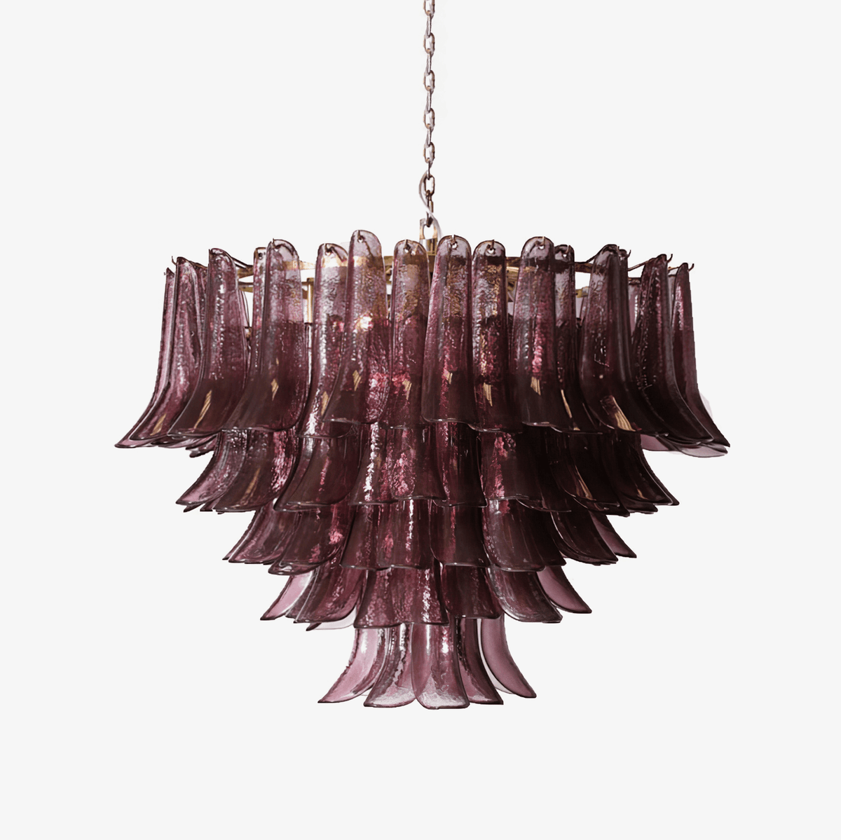 Amethyst Bloom Chandelier-Neutral Decor