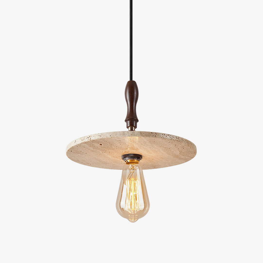 Pylg Jaune Travertin Disque Suspension