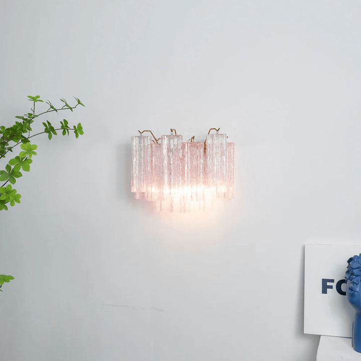 Gavelle Applique Murale Moderne en Verre Ambre