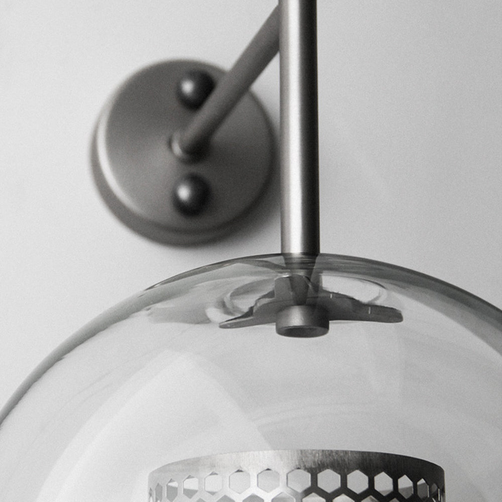 Borin Applique Murale Globe Vintage Cuivre/Argent. Salle de Bain-Cielum
