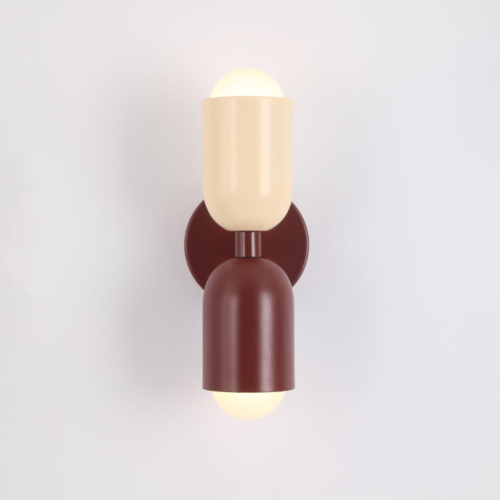 Zareno Applique Murale Cylindre Scandinave Métal Coloré Salon-Cielum