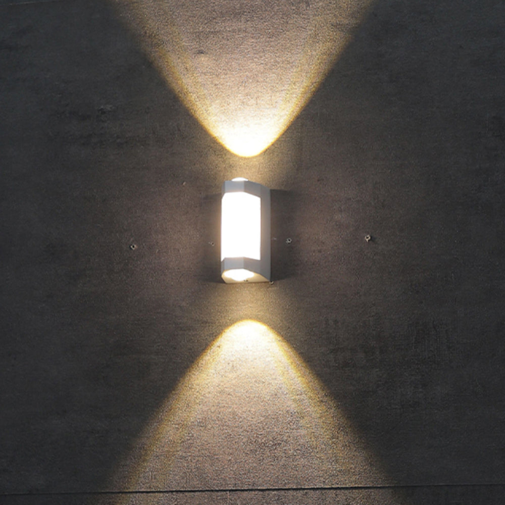 Ray Design LED Applique Murale Blanc/Noir Métal/Acrylique Extérieur