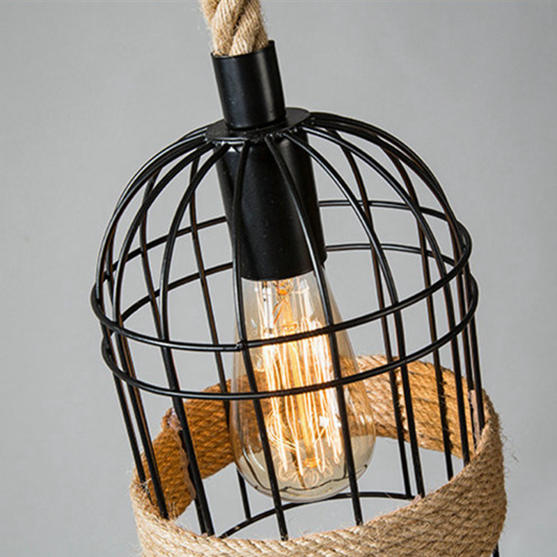Epoch Suspension LED Rétro en Métal Noir Pour Café/Bar/Salle à Manger