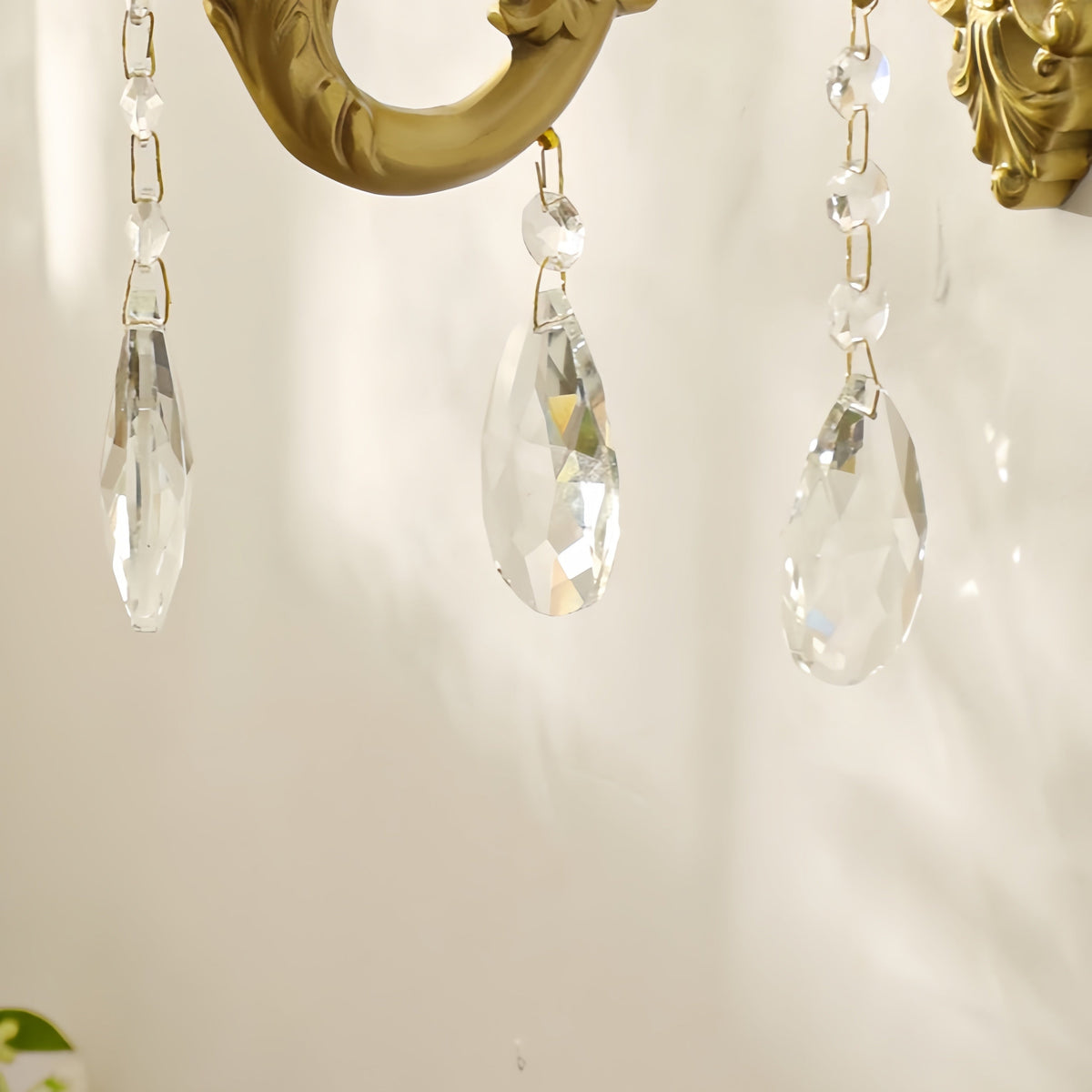 Silva Luxe Vintage LED Intérieur Applique Murale Métal Cristal Salon Couloir