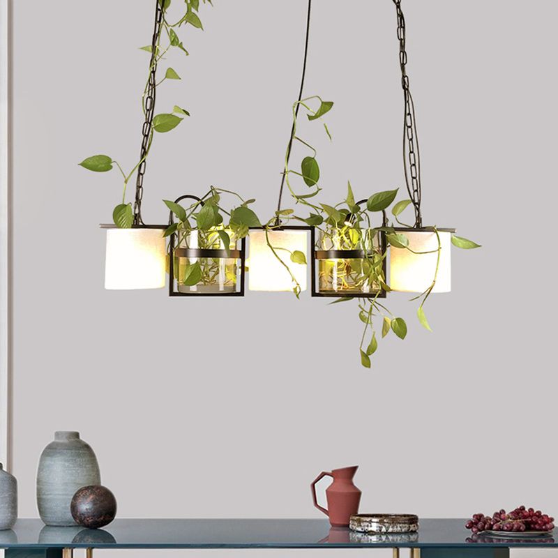 Epoch Moderne LED Suspension Noir Métal Verre Salon Salle à manger