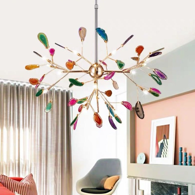 Arisha Lustre Coloré Branche Feuille Design, Salon/Chambre
