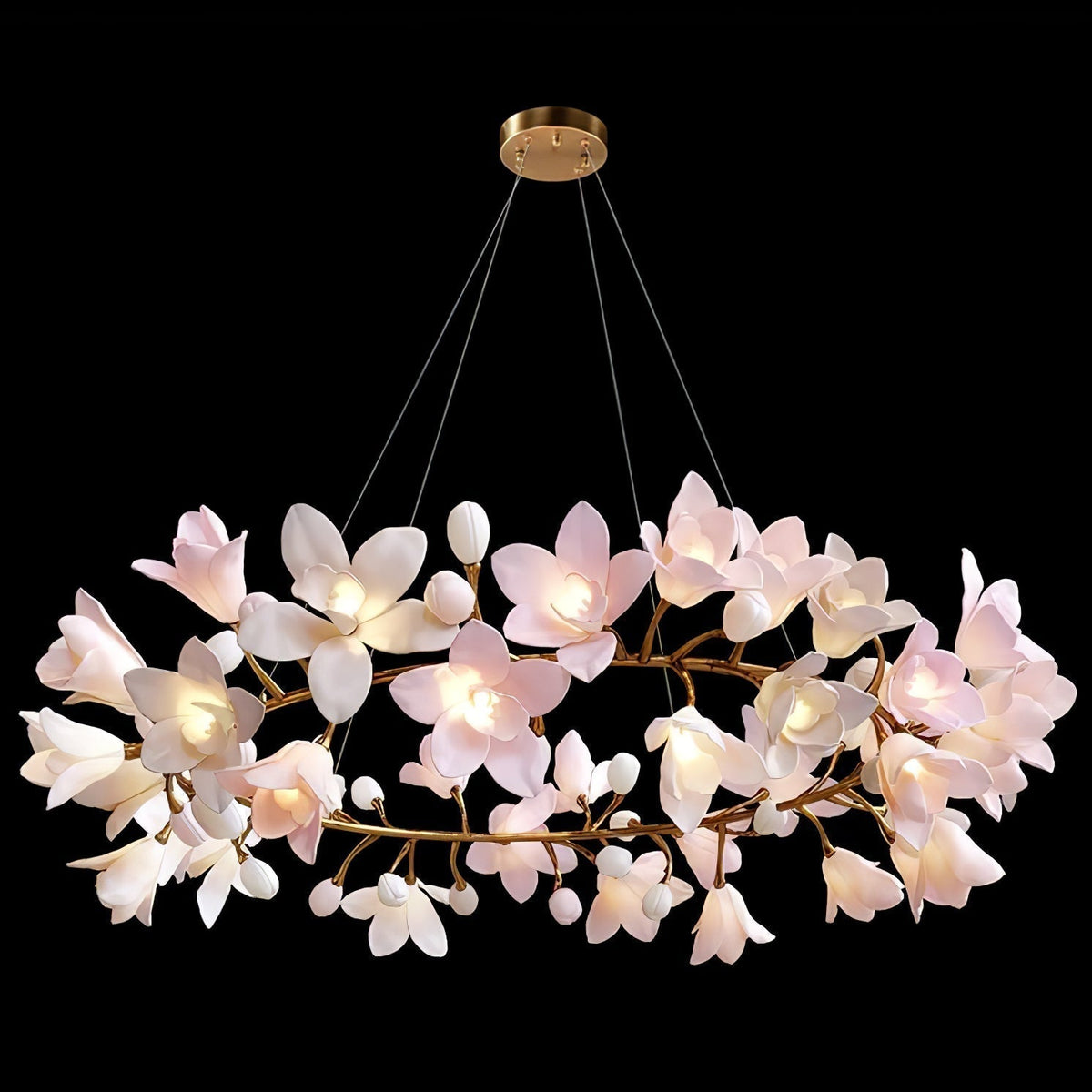 Nelivia Lustre Laiton Céramique Floraison