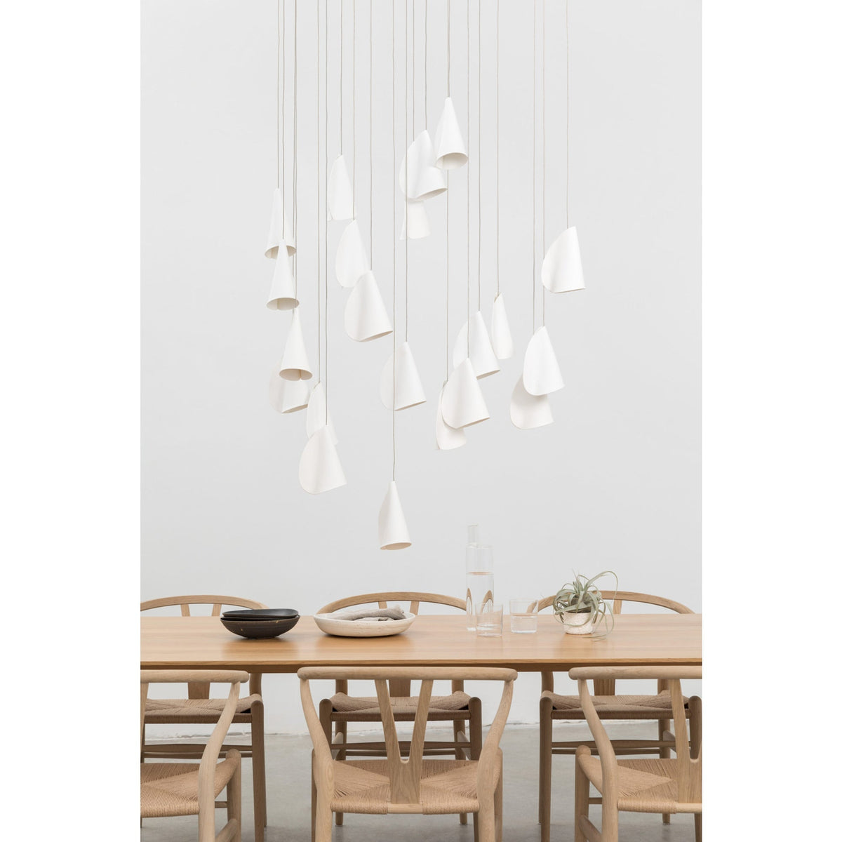 Olshaion Lampe Suspendue Géométrique en Céramique
