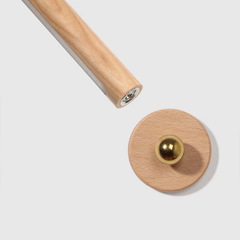 Muto Applique Murale Cylindrique Minimaliste, Bois, Métal/Bois, Chambre