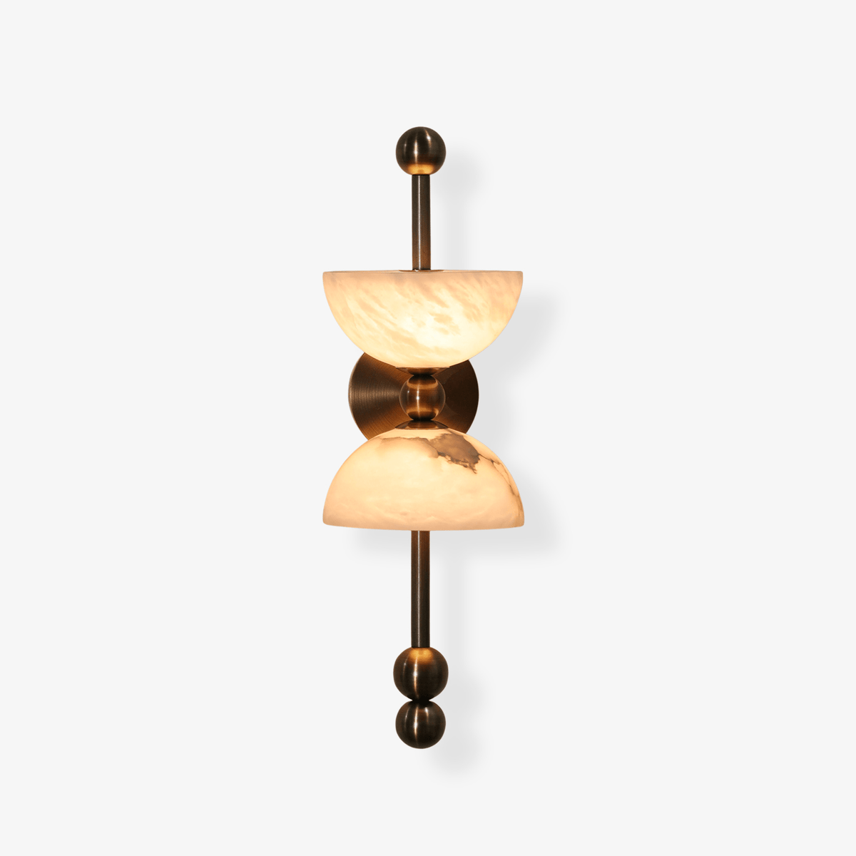 Duo Alabaster Wall Lamp-Neutral Decor