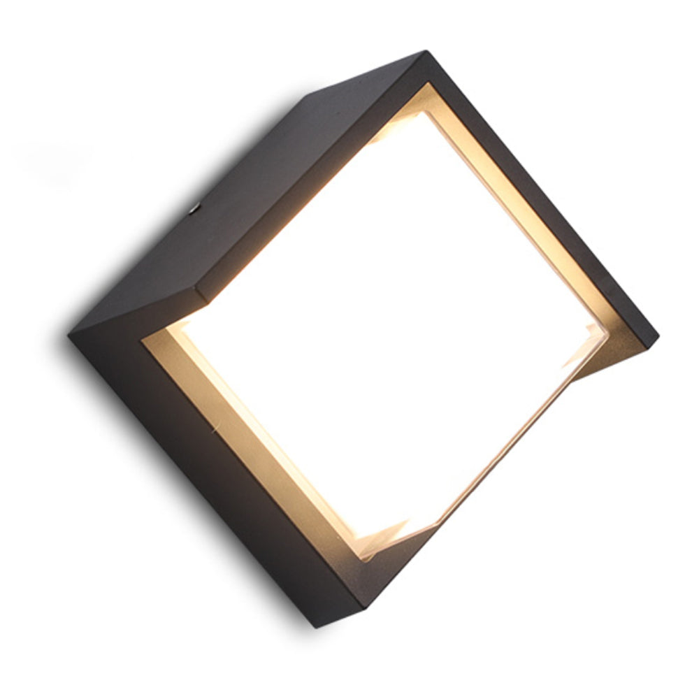 Ray Moderne LED Applique Murale Noir Métal/Acrylique Extérieur