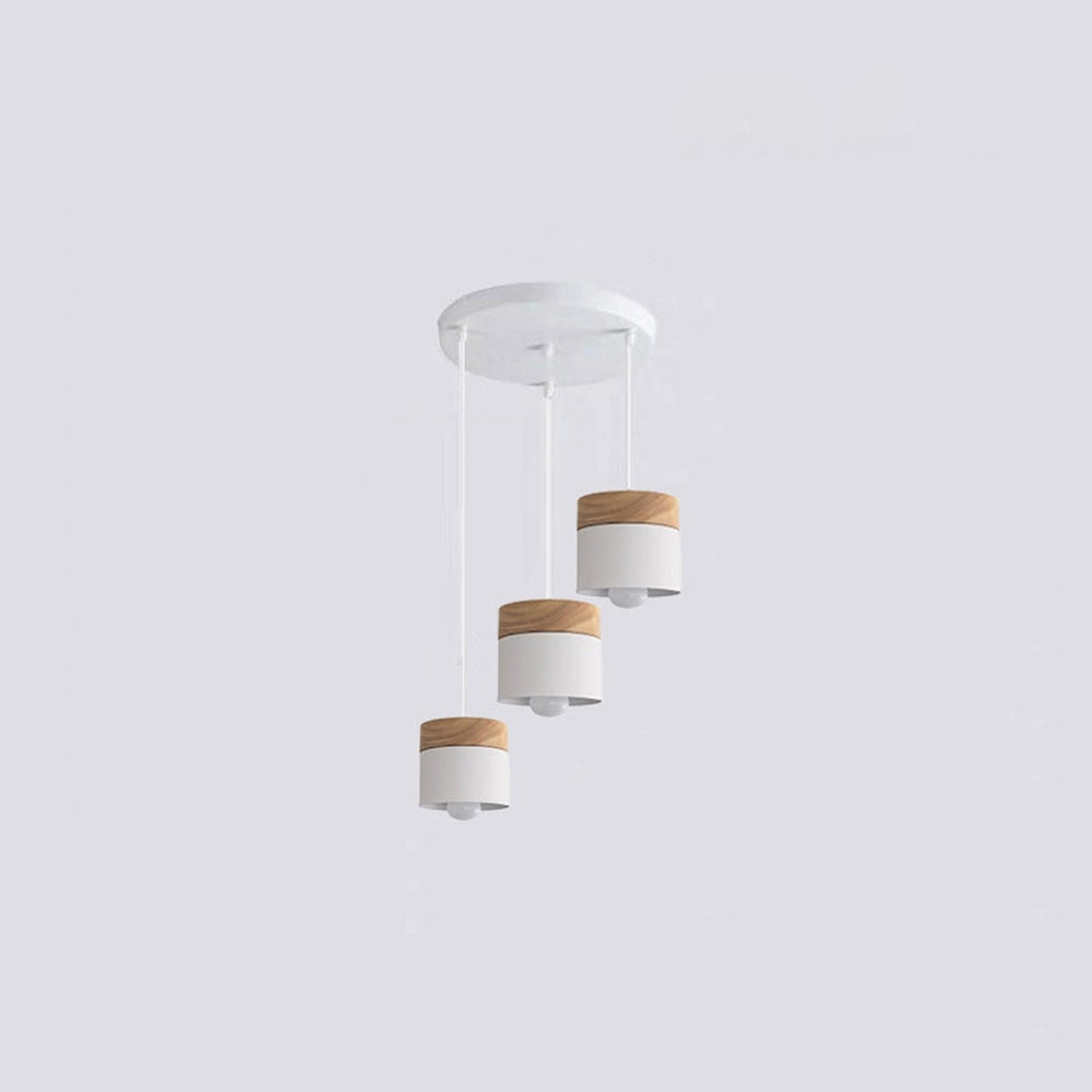 Valentina Suspension LED Macaron Nordique Métal/Bois Chambre