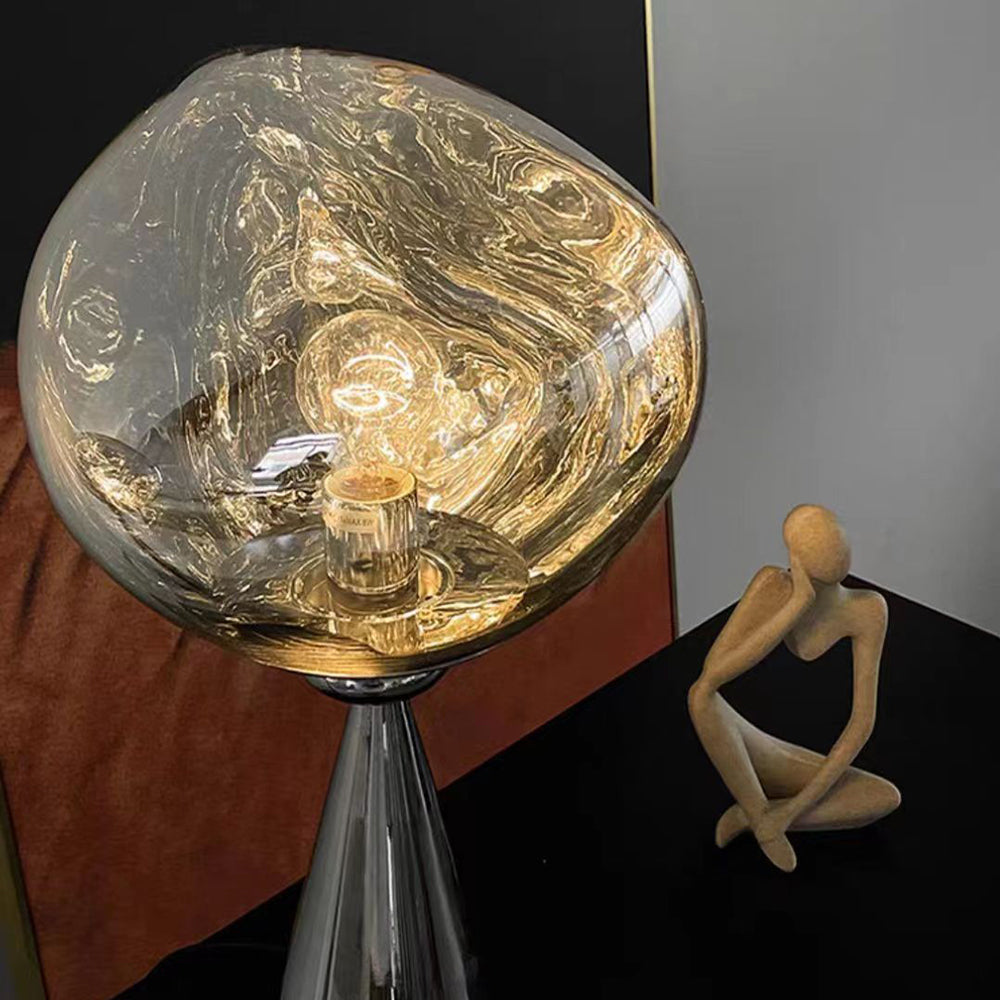 Valentina Design Italien Lampadaire Moderne Métal/Acrylique Rose Dorée/Or/Chromé/Gris Fumé Salon