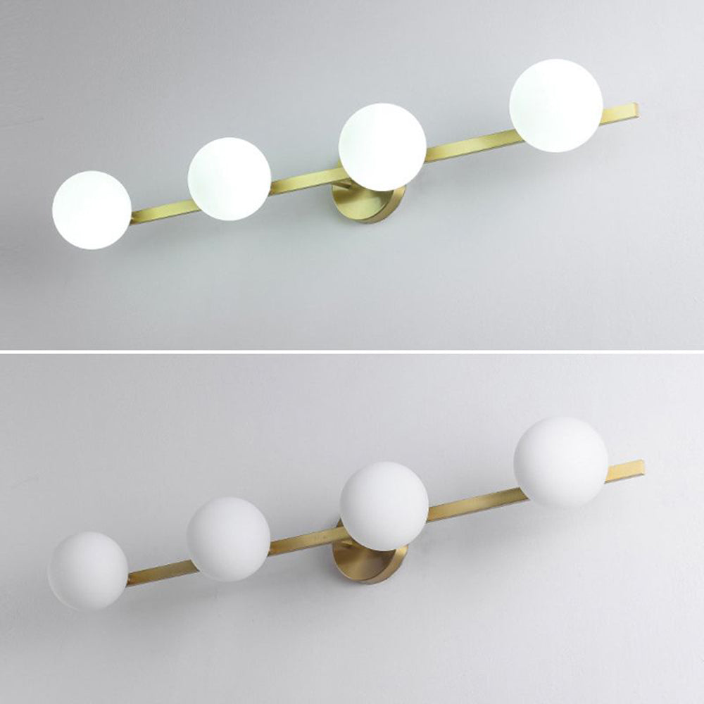 Valentina Applique Murale Design LED Linéaire Globe Moderne Métal/Verre Intérieur Salle de Bain