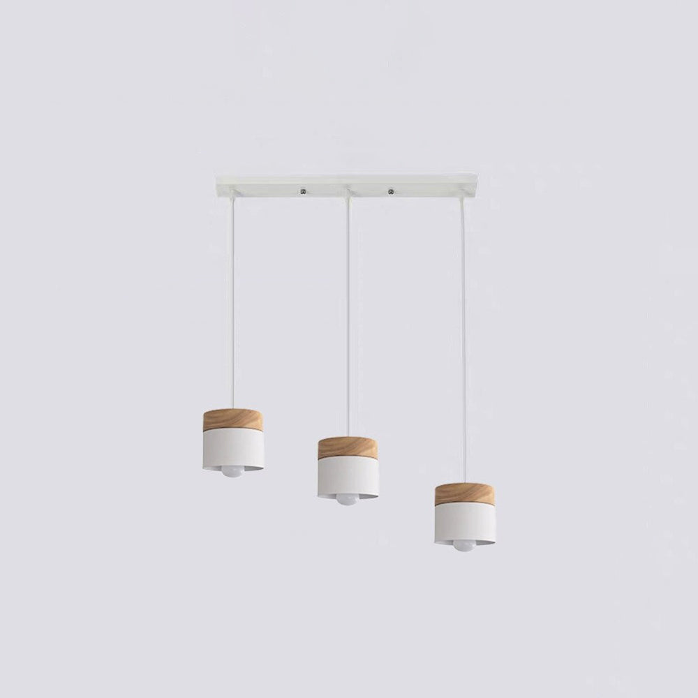Valentina Suspension LED Macaron Nordique Métal/Bois Chambre