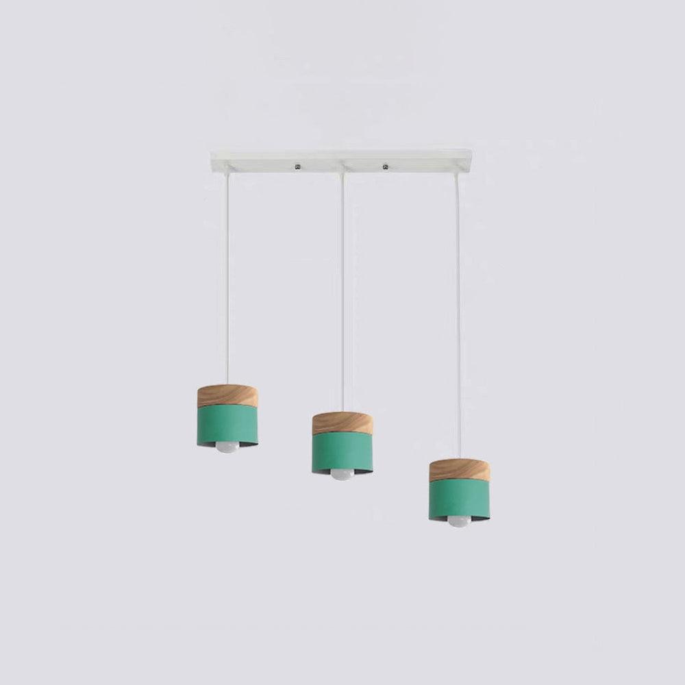 Valentina Suspension LED Macaron Nordique Métal/Bois Chambre