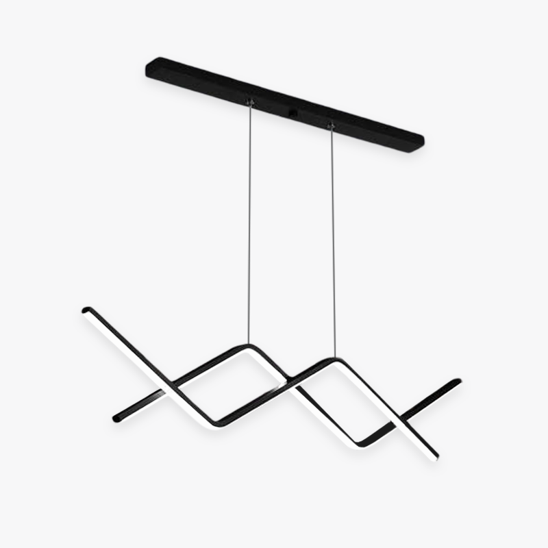 Arisha Luminaires Suspension Lineaire Minimaliste En Aluminium Pour La Cuisine Ou Salon