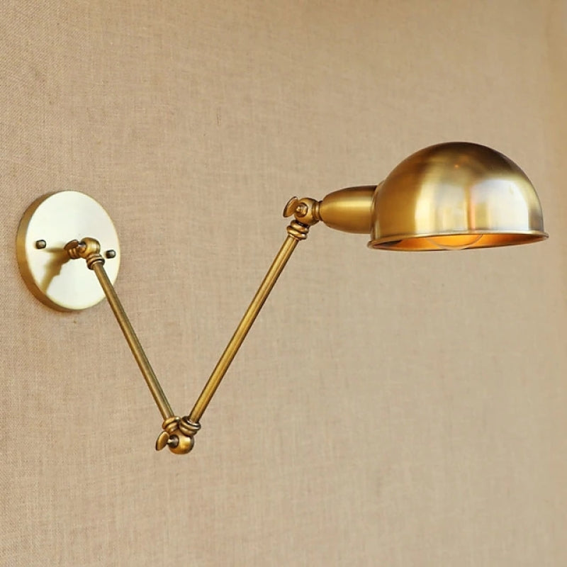 Epoch Applique Murale Demi-sphère Pliable, Laiton, Salon