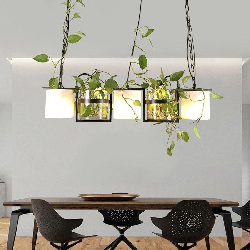Epoch Moderne LED Suspension Noir Métal Verre Salon Salle à manger