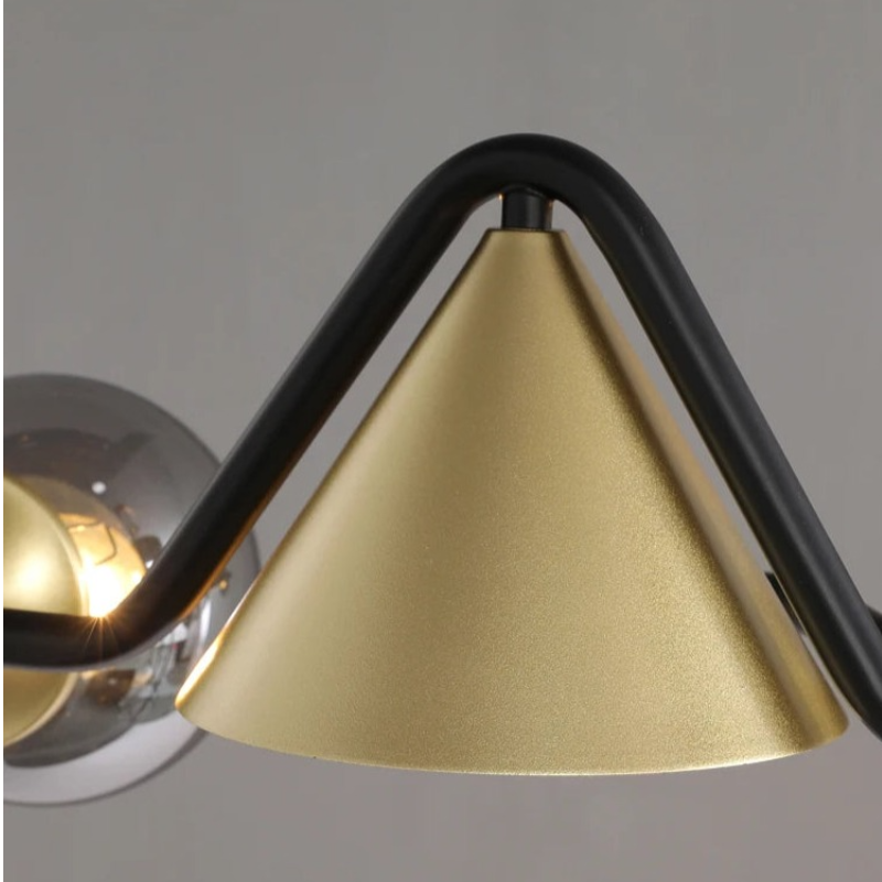 Arisha Design LED Plafonnier Métal/Verre Salon/Chambre à Coucher