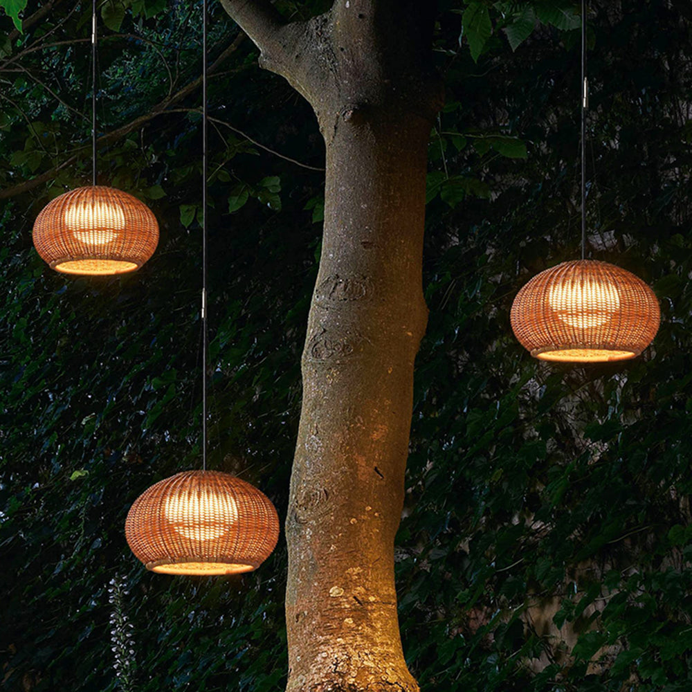 Ritta Suspension Extérieure Landerne Simple, Bambou, Bois, Jardin