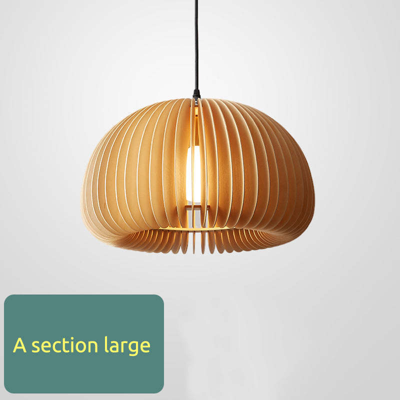 Muto Suspension Citrouille Rustique, Bois/Metal, Bois, Salon