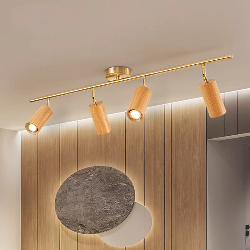 Liora Wooden LED Track Light-Neutral Decor