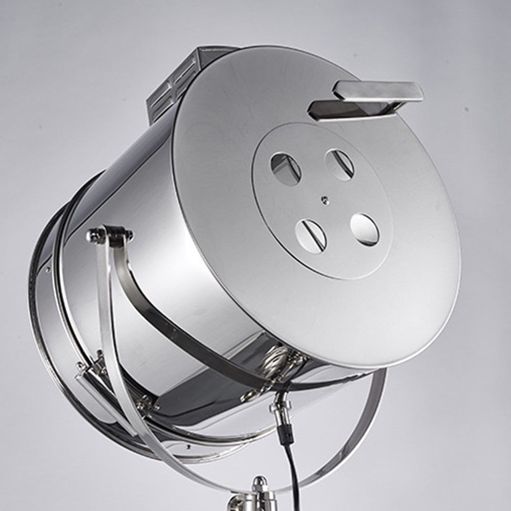 Mira Moderne Industrielle Lampadaire Trépied Rétro Métal Chromé/Bureau/Salon