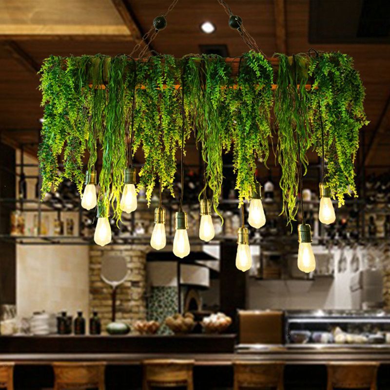 Ritta LED Suspension Vert Métal Salle à Manger Salon Cuisine