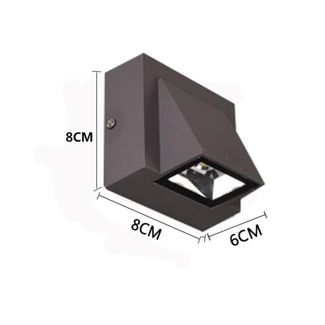 Ray Applique Murale Linéaire Moderne Simple, Métal, LED, Noir, Jardin